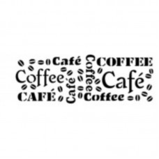 Stencil OPA 742 Estampa Cafe 10X30cm_OPA742